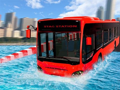 Simulador de autobús flotante