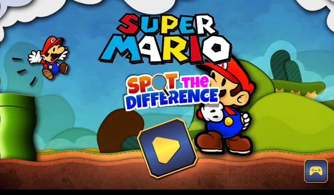 Super Mario: Encuentra las diferencias 