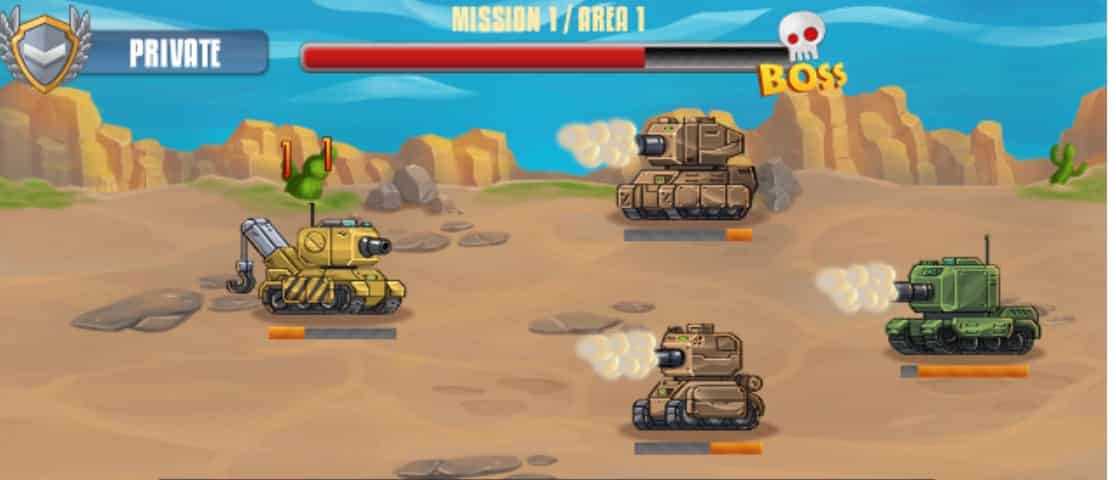 Juego batalla de tanques de guerra