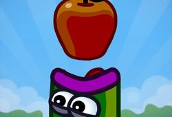 Ayuda al gusano a comer manzanas