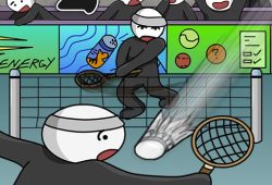 Stick Figure Badminton 2